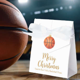Chic Custom Basketball Christmas Party Favor Boxes