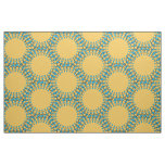 CHIC CUSTOM FABRIC_142 TRUQUOISE DOTS ON YELLOW FABRIC