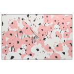 CHIC CUSTOM FABRIC_MOD BLUSH/WHITE/BLACK POPPIES FABRIC