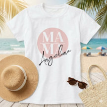 Chic Custom MAMA Brushstroke Script Name Typograph
