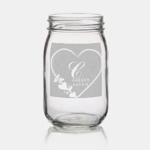 "Chic Custom Mason Jar_Where Style Meets Function" Jar