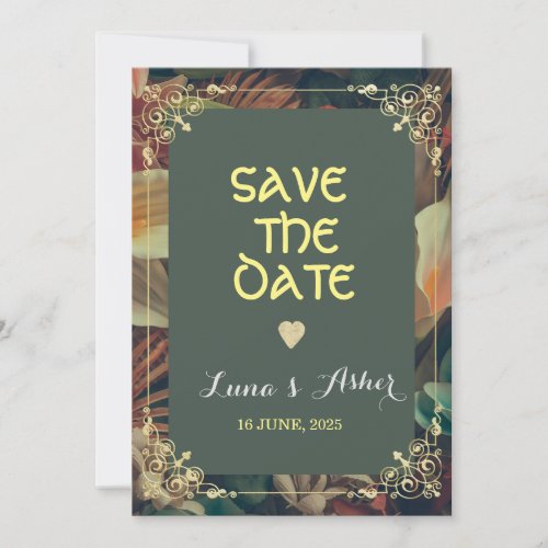  Chic Custom Save The Date Card