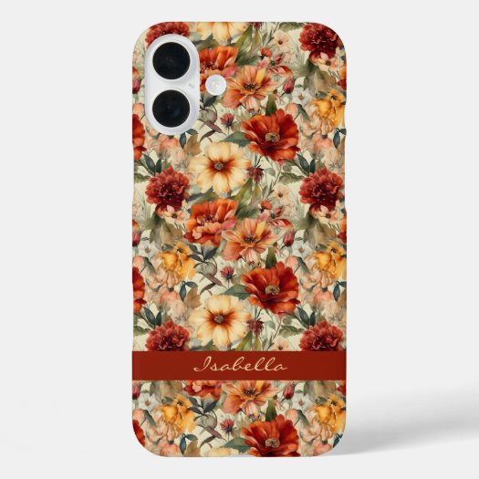 Chic Custom Watercolor Floral Pattern 
