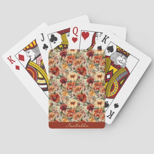 Chic Custom Watercolor Floral Pattern 