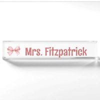 Chic Custom with pink coquette Bow Detail