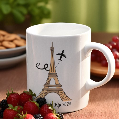 Chic Customizable Paris Eiffel Tower Coffee Mug