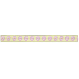 Chic Cute Pink Daisy Cartoon Print Elastic Hair Tie
