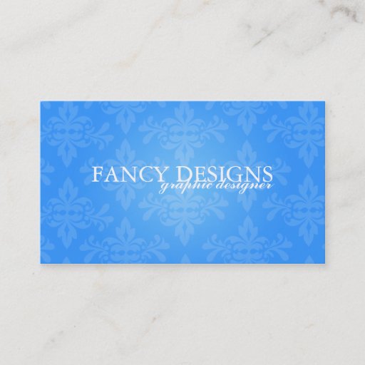 Customizable Chic Damask Business Card Template