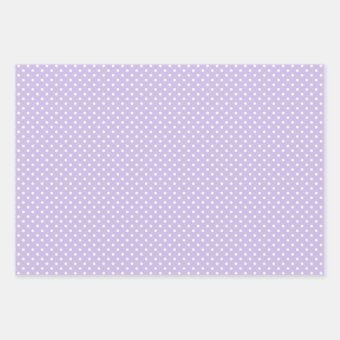 Chic Dark Purple Violet White Polka Dots Pattern Wrapping Paper Sheets ...