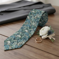 Chic Dark Teal Blue Green Gray Paisley Art