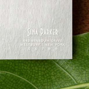 Chic Deco Name & Surname Custom Return Address Embosser