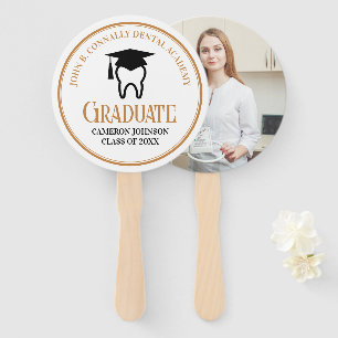 Chic Dental School Custom Dentist Graduation Party Hand Fan