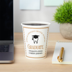 Chic Dental School Custom Dentist Graduation Party Paper Cups