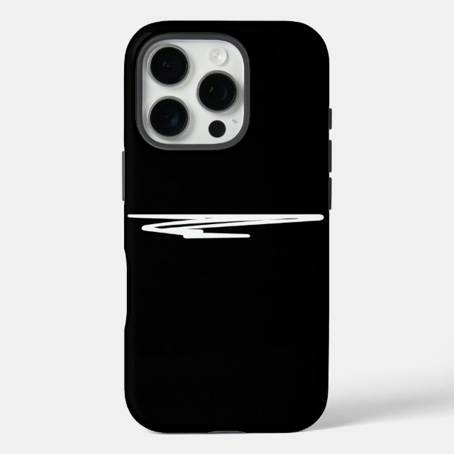 Chic Design in Black and White Case-Mate iPhone Case (Back)