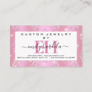 Chic Diamond Custom Jewelry Business Card