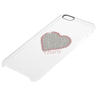 Chic Diamond Heart Custom Clear iPhone 6 Plus Case