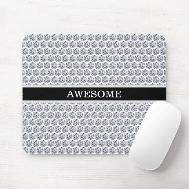 Chic Diamonds/Fractal Mosaic Mouse Pad | Zazzle