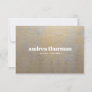 Chic Distressed Gray Satin gold Gift Card