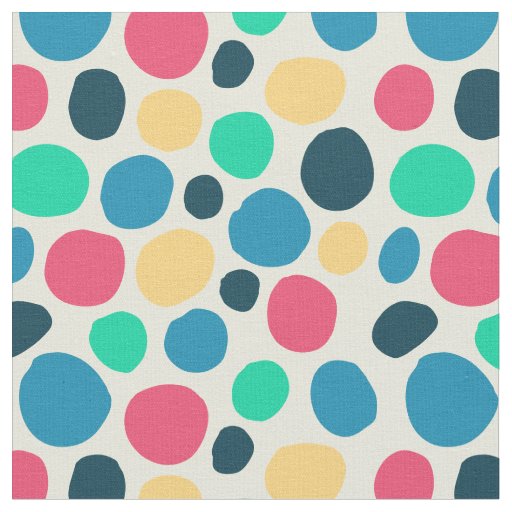   Chic dot pattern in cool hues Fabric