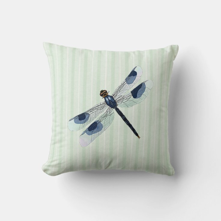 Chic Dragonfly Throw Pillow Zazzle