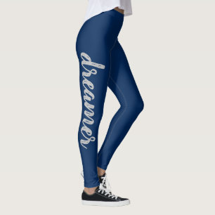 chic DREAMER typography   Leggings