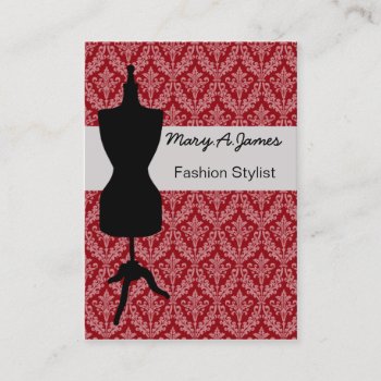 Chic Dressmaker Mannequin Business Cards by MG_BusinessCards at Zazzle