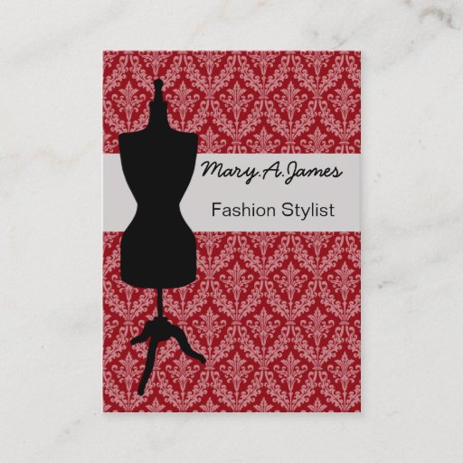 Customizable chic dressmaker mannequin Business Cards