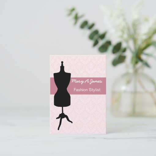 chic dressmaker mannequin Business Cards | Zazzle