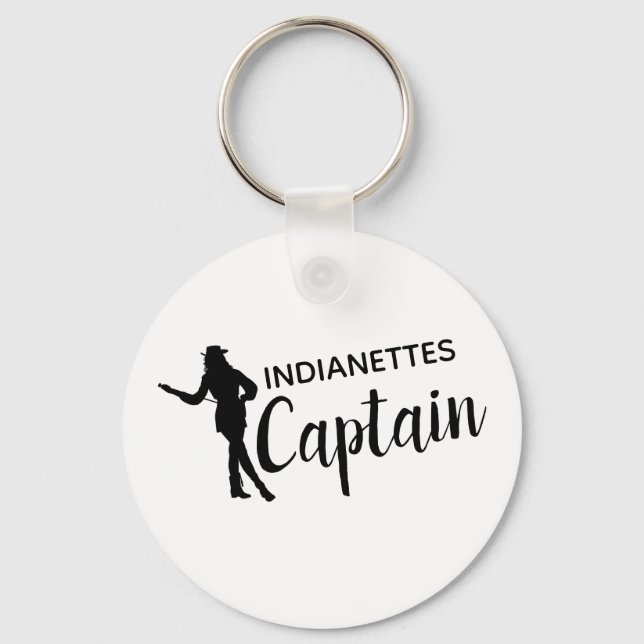 Chic Drill Team Captain Personalized Keychain (Front)