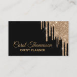 Chic Dripping Gold Business Card