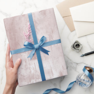 Chic Dusty Rose Blush Pink Wedding Wrapping Paper