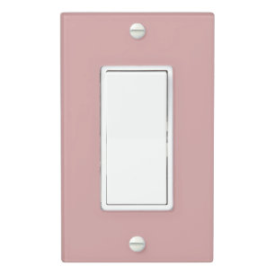 Chic Dusty Rose Single Rocker Light Switch Cover