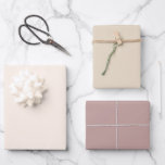 Chic Earth Tones Sand Cream Mauve Solid Color Wrapping Paper Sheets<br><div class="desc">A beautiful color trio of sand,  cream and mauve wrapping paper sheets. A compliment to your gifts for any special occasion,  event or holiday season.</div>