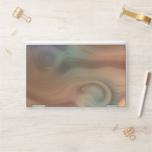 Chic Earthy Strata Natural Copper Stone Agate HP Laptop Skin