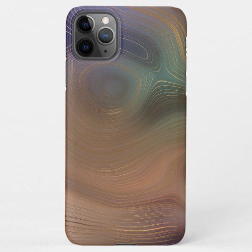 Chic Earthy Strata  Natural Copper Stone Agate iPhone 11Pro Max Case