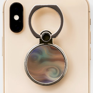 Chic Earthy Strata Natural Copper Stone Agate Phone Ring Stand