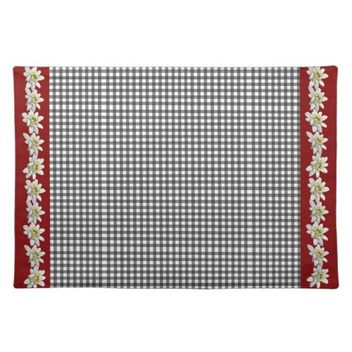 Chic Edelweiss Gingham Place Mat