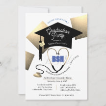 Chic Editable Nurse Graduation Party