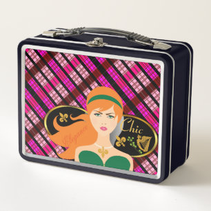 Chic Elegance Cute Metal Lunch Box