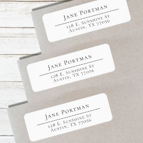 Chic Elegance | Modern Minimalist | Return Address Label