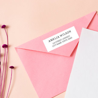 Chic Elegance | Modern Minimalist | Return Address Label