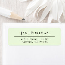 Mint Return Address Labels | Zazzle