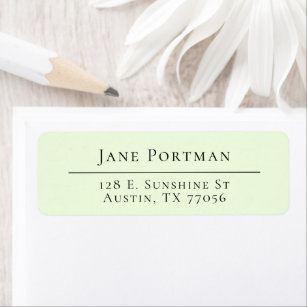 Mint Return Address Labels | Zazzle