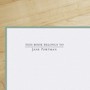 Chic Elegance Modern This book belongs to Self-inking Stamp