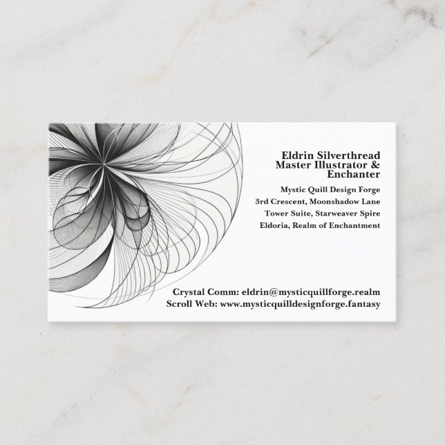 🌈👩‍💼 "Chic Elegance" Professional Business Card (Front)