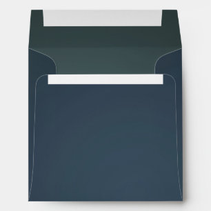 Chic Elegant Beautiful Blue Customizable Envelope 