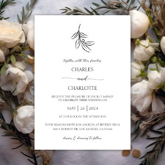 Chic Elegant Black And White Wedding