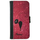 Chic elegant black cat glittery look personalized