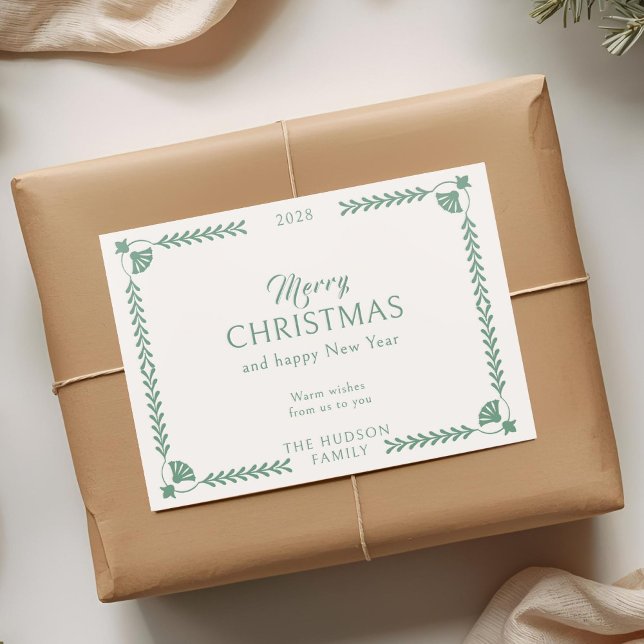 Chic & Elegant Christmas Letterpress Card (Creator Uploaded)