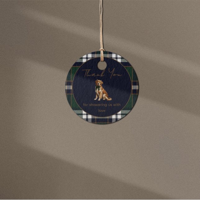 Chic Elegant Fancy Dog Theme favor tag (Creator Uploaded)